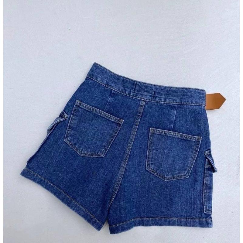 [Y.S ONI ] 現貨 🛒FSY🇰🇷細節控高腰無彈性不規則造型裙褲#10358#褲裙#韓國#高腰#皮帶-細節圖2