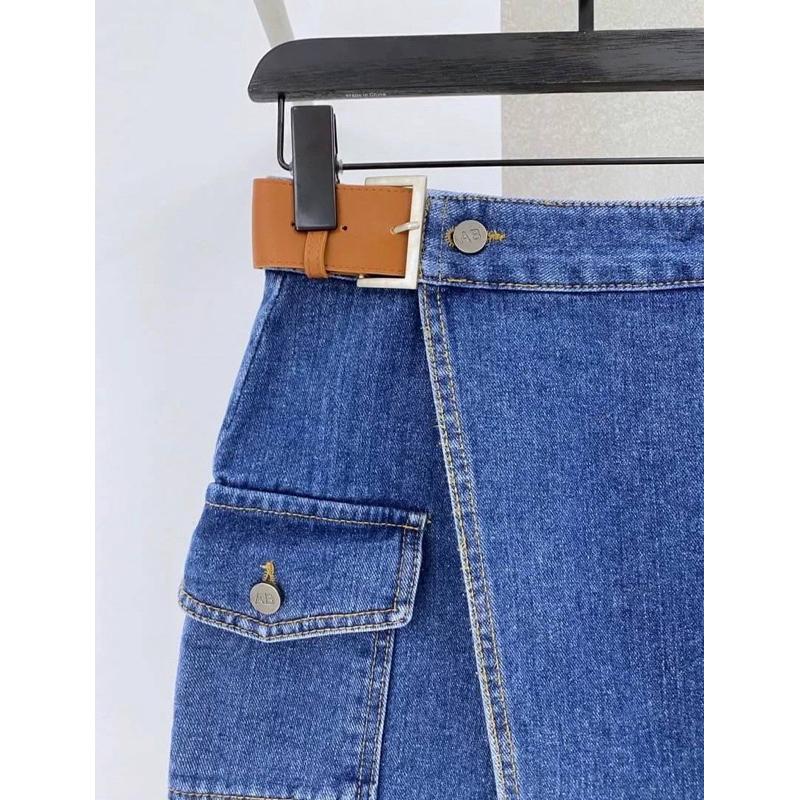 [Y.S ONI ] 現貨 🛒FSY🇰🇷細節控高腰無彈性不規則造型裙褲#10358#褲裙#韓國#高腰#皮帶-細節圖5