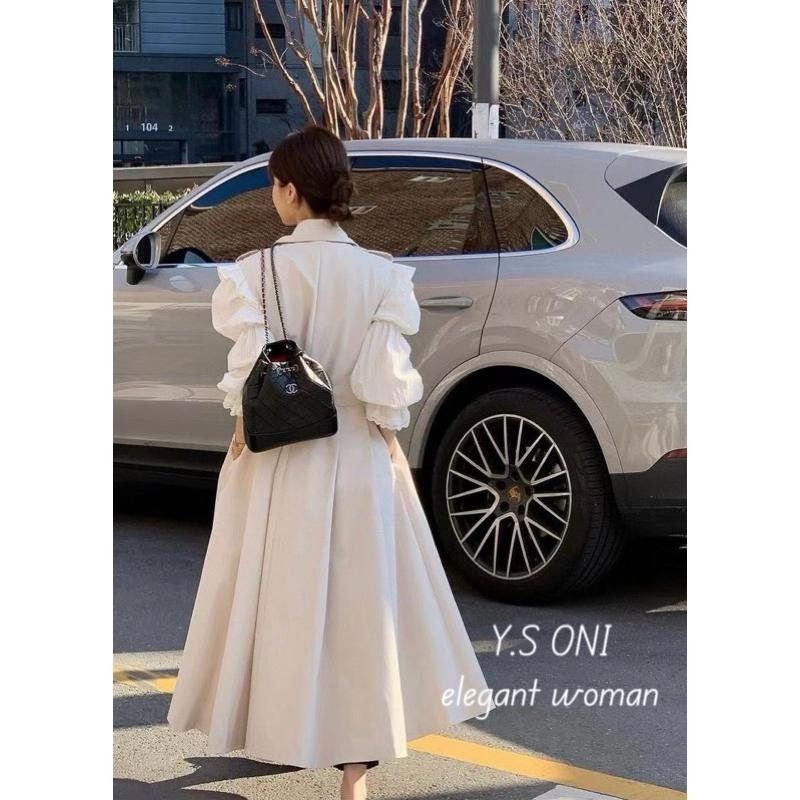 [Y.S ONI]現貨-帥氣長版風衣背心洋（只有背心喔！）-細節圖5