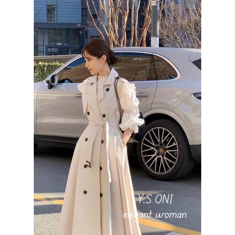 [Y.S ONI]現貨-帥氣長版風衣背心洋（只有背心喔！）-細節圖6