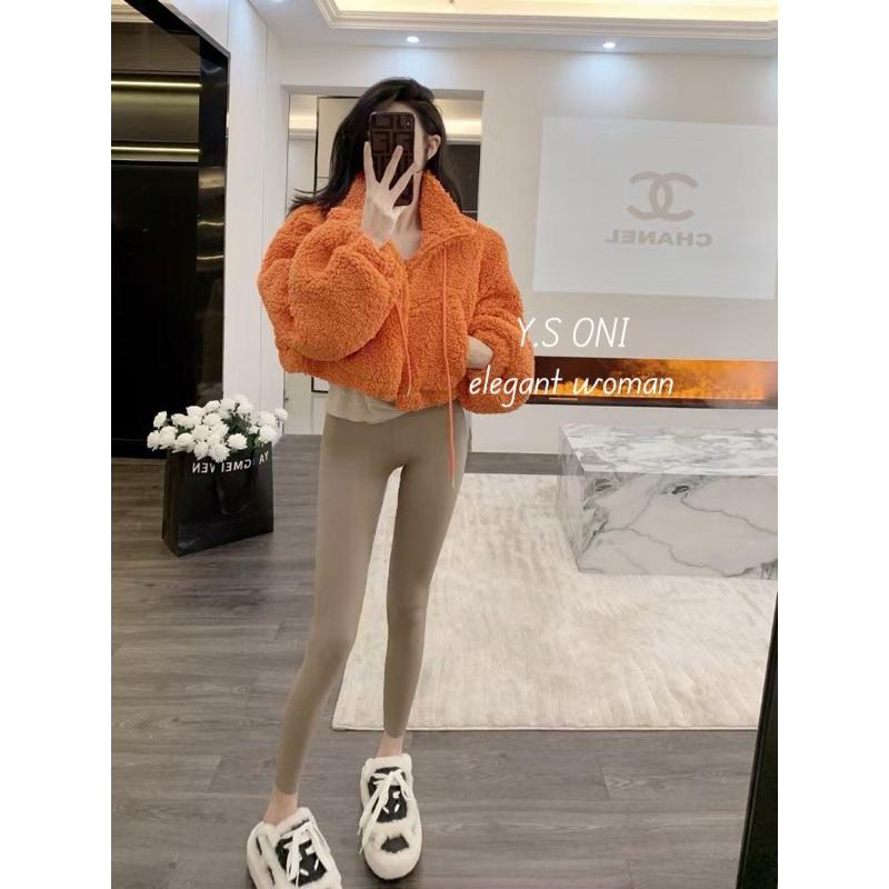 [Y.S ONI]現貨-QQ羊羔毛拉鍊外套-細節圖3