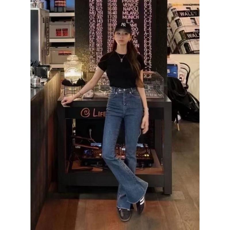 [Y.S ONI ] 現貨 🛒FSY🇰🇷瘦到沒朋友鬚鬚牛仔喇叭褲#10561-細節圖3