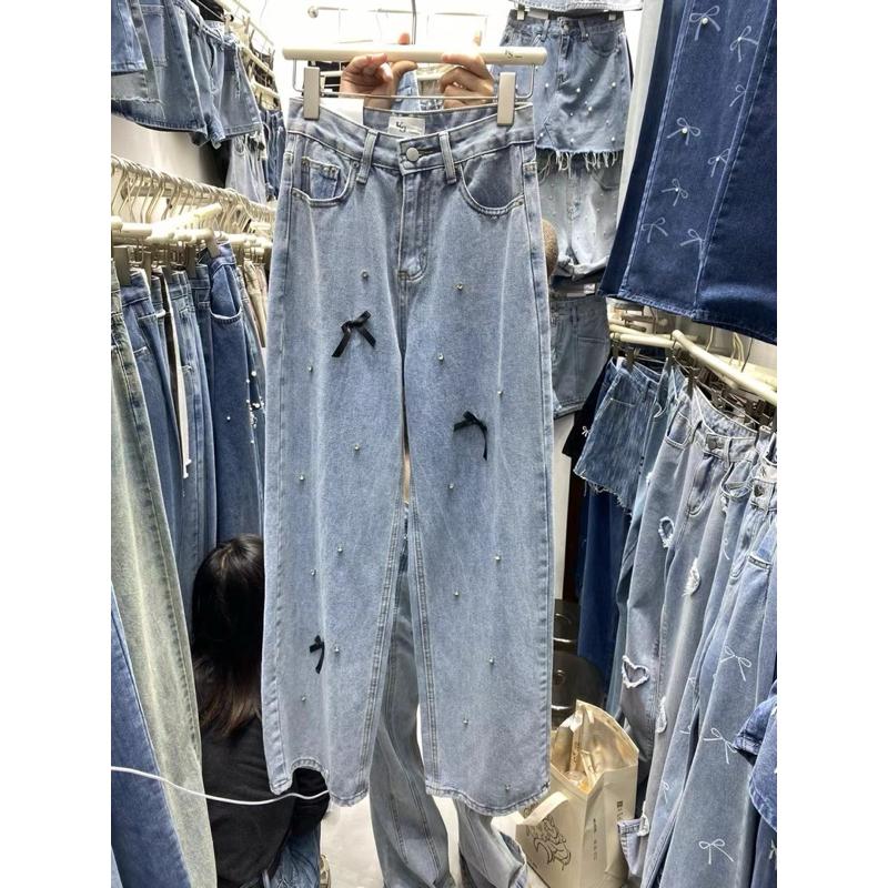 [Y.S ONI ] 現貨 🛒KS-蝴蝶結水鑽牛仔褲#2931-細節圖4