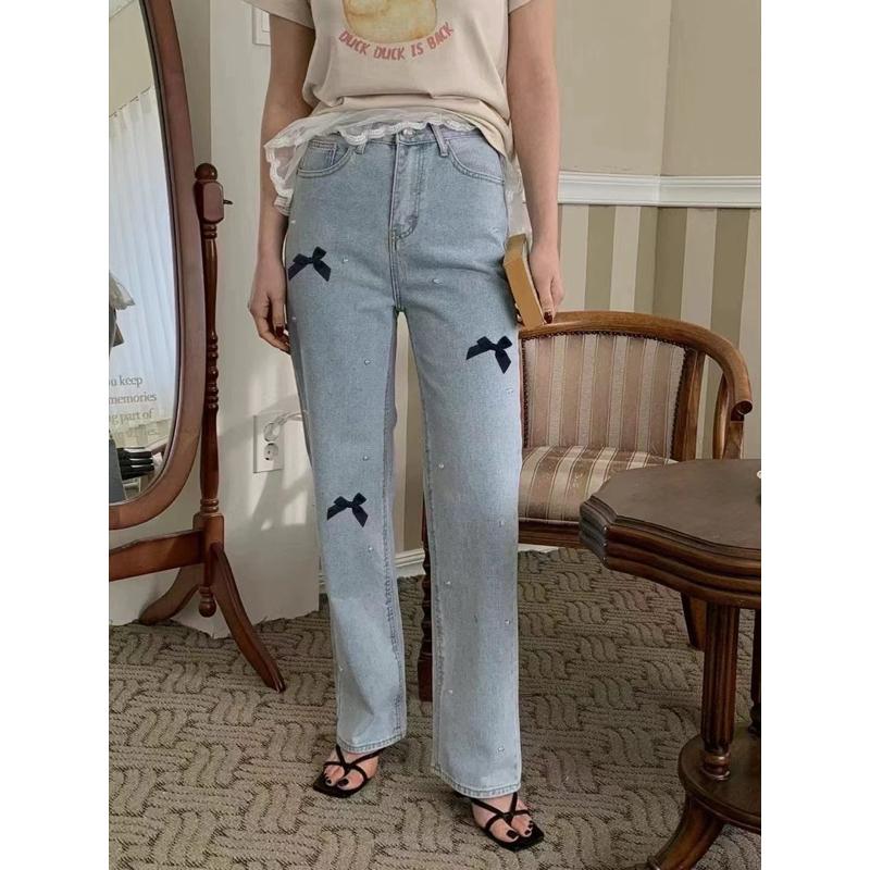 [Y.S ONI ] 現貨 🛒KS-蝴蝶結水鑽牛仔褲#2931-細節圖6