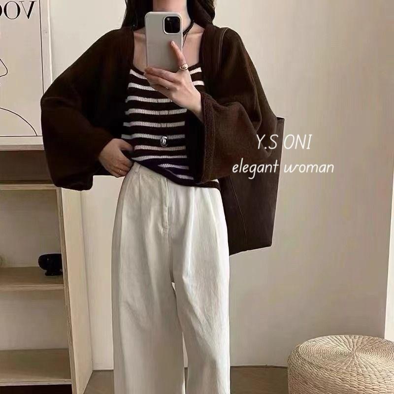 [Y.S ONI]現貨-針織條紋背心兩件套-細節圖6