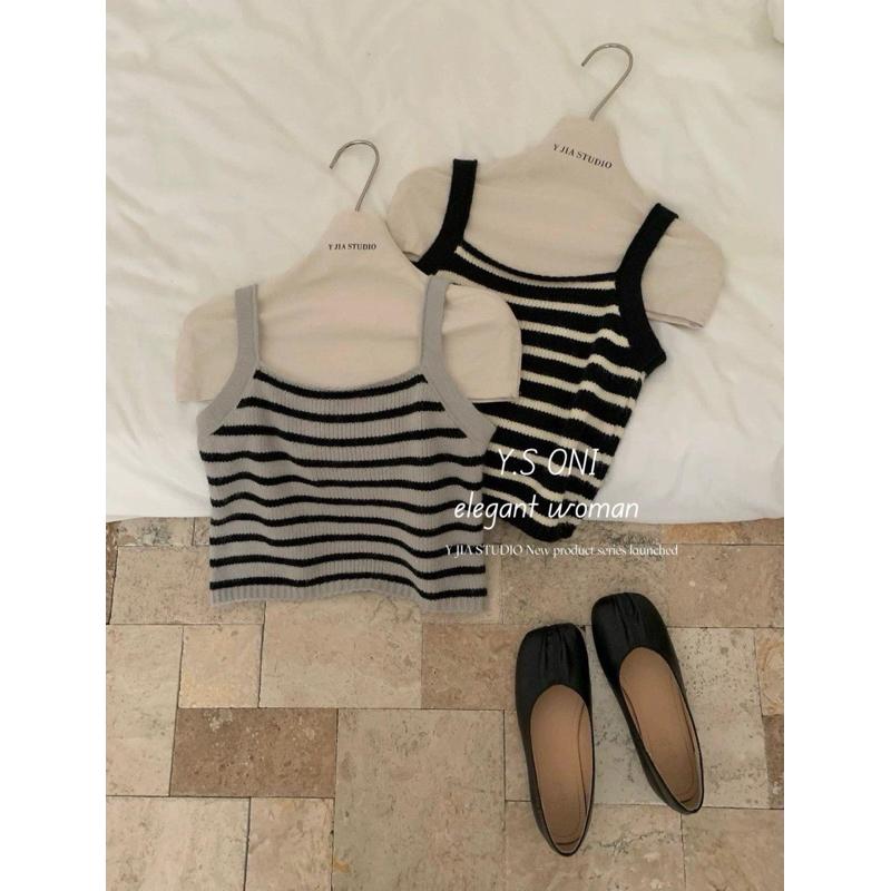 [Y.S ONI]現貨-針織條紋背心兩件套-細節圖7