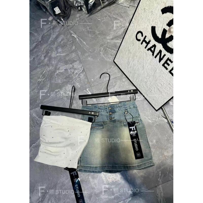 [Y.S ONI ] 現貨 ➿月色星空滿鑽平口背心-細節圖6