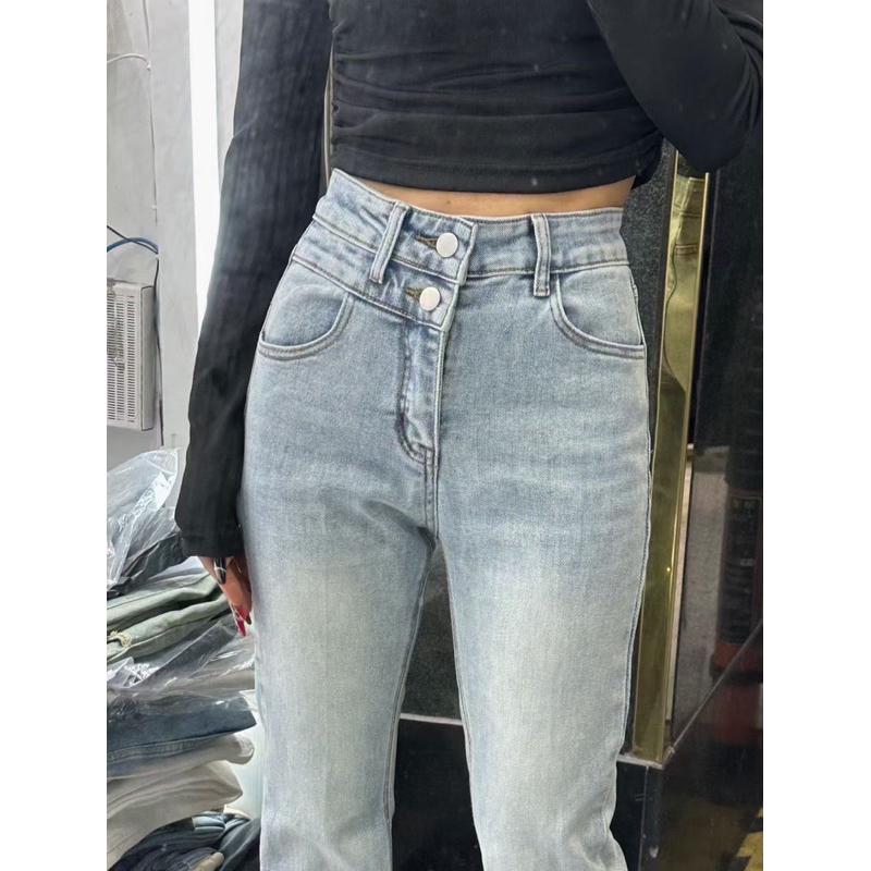 [Y.S ONI] 現貨 🛒FSY🇰🇷高彈力高腰排扣喇叭褲#61050-細節圖6