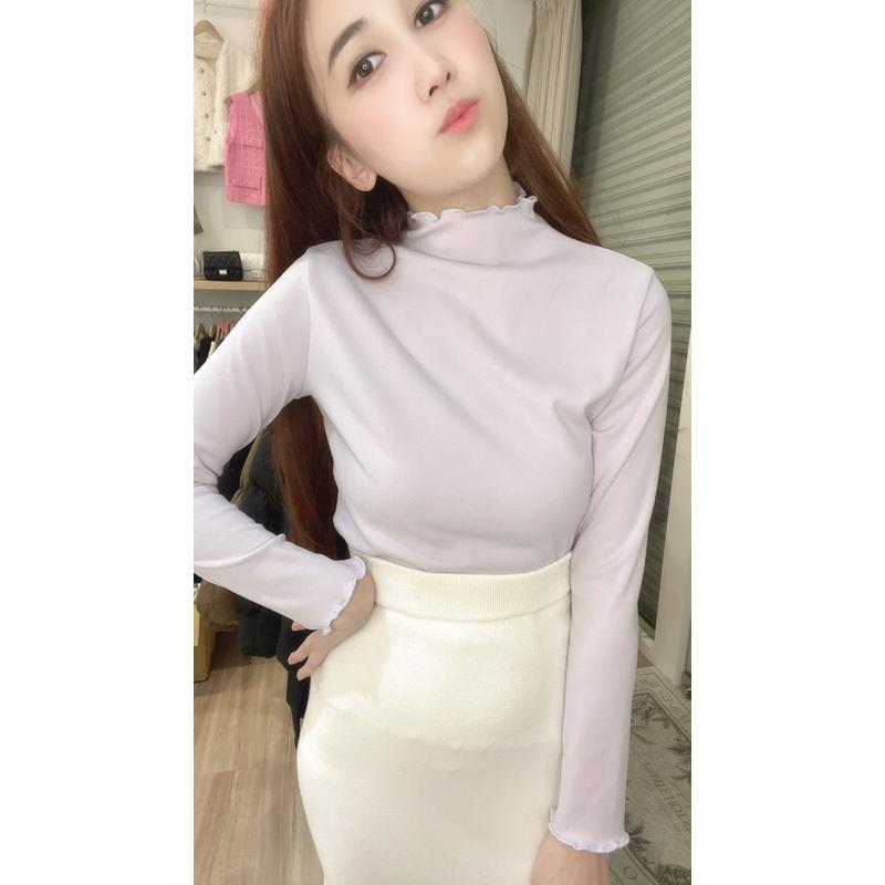 [Y.S ONI ]現貨🖤德絨可愛卷邊打底衣 保暖舒適好選擇-細節圖5