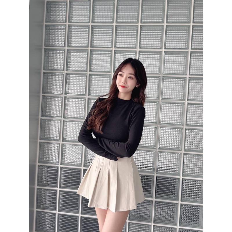 [Y.S ONI ]現貨🖤獨家自訂-小立領罩杯「發熱」短版衣-細節圖4