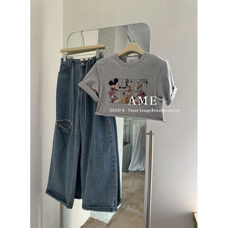 [Y.S ONI ] 現貨 🛒遺落的星空割破落地牛仔褲#2950-細節圖7