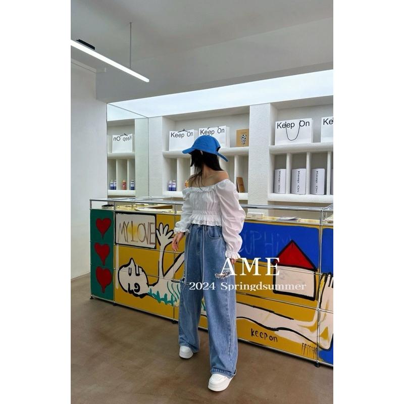 [Y.S ONI ] 現貨 🛒遺落的星空割破落地牛仔褲#2950-細節圖8