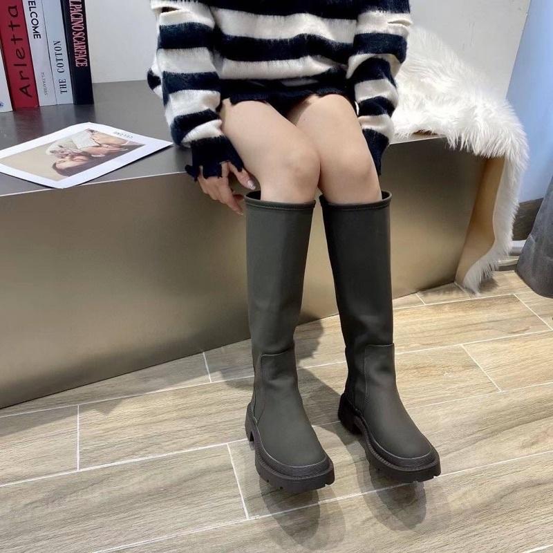 [Y.S ONI] 預購 🇰🇷保證正韓空運橡膠彈力霧面長靴（無拉鍊 大腳丫的女孩也可以喲）🔥-細節圖4