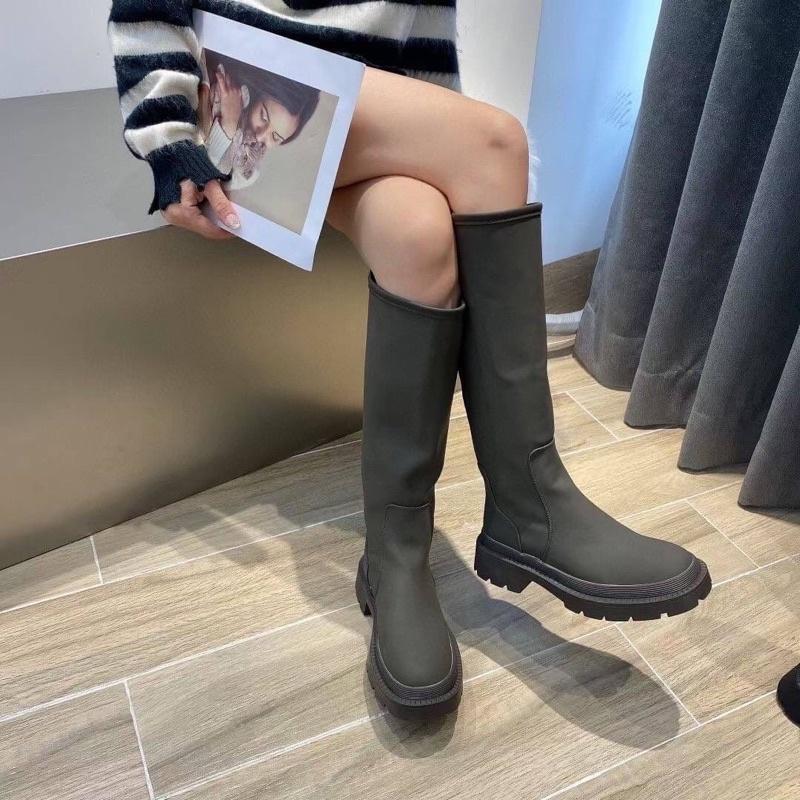 [Y.S ONI] 預購 🇰🇷保證正韓空運橡膠彈力霧面長靴（無拉鍊 大腳丫的女孩也可以喲）🔥-細節圖5