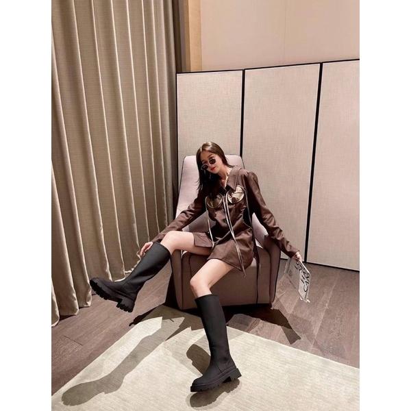 [Y.S ONI] 預購 🇰🇷保證正韓空運橡膠彈力霧面長靴（無拉鍊 大腳丫的女孩也可以喲）🔥-細節圖6