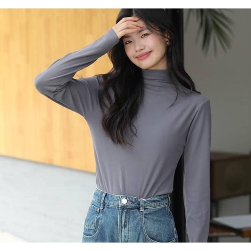 [Y.S ONI ] 現貨🖤加厚德絨立領打底衣 超彈超保暖-細節圖2