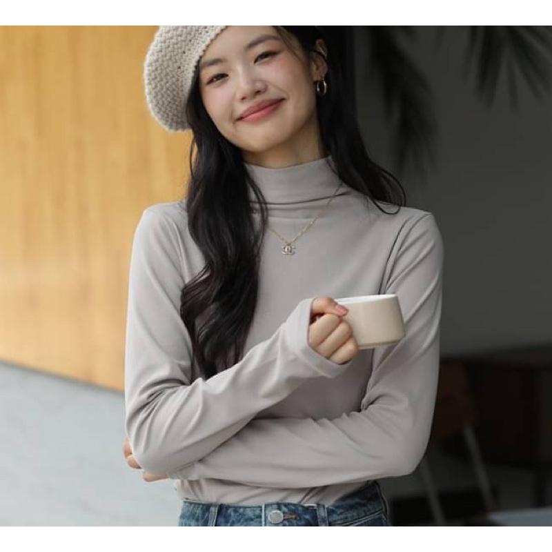 [Y.S ONI ] 現貨🖤加厚德絨立領打底衣 超彈超保暖-細節圖5