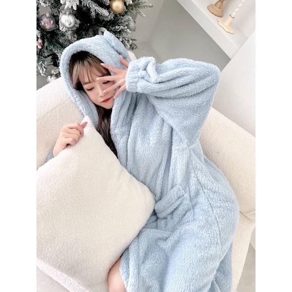 [Y.S ONI ] 獨家自訂—— 熊耳毛絨浴巾-細節圖3