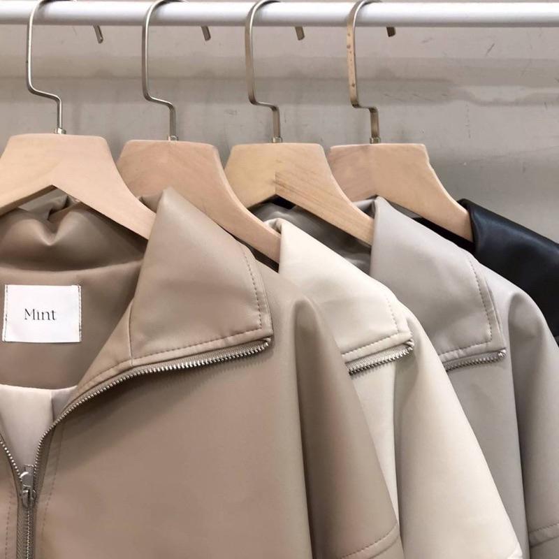 [Y.S ONI ]🖤男友風長版皮外套 有內襯-細節圖2