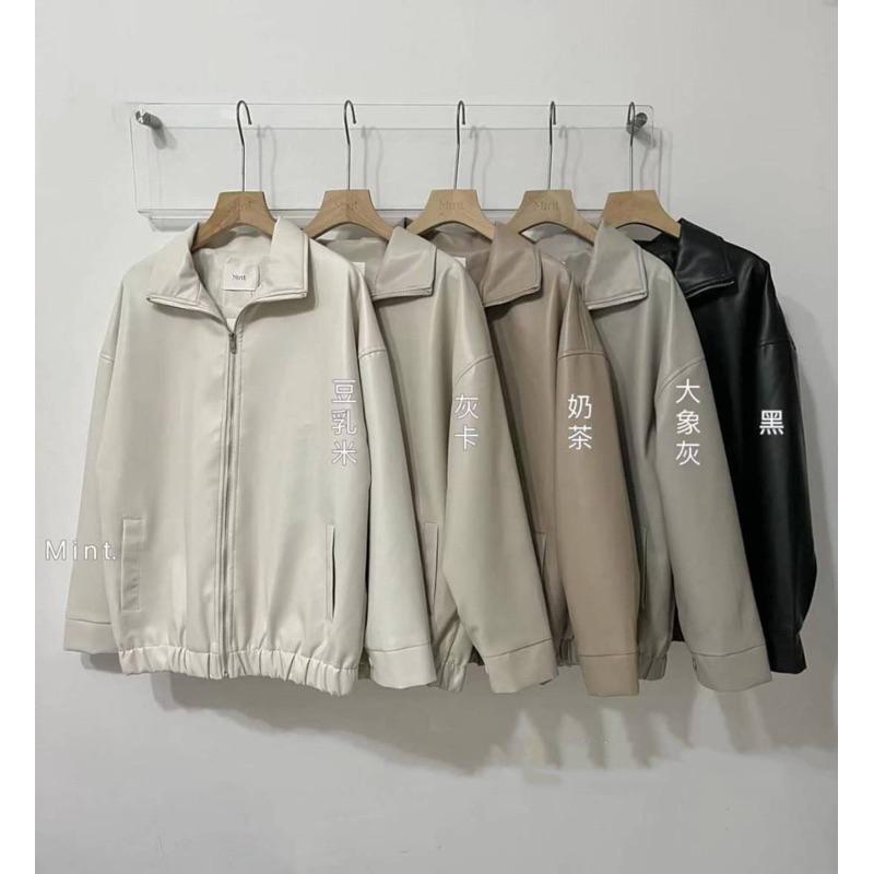 [Y.S ONI ]🖤男友風長版皮外套 有內襯-細節圖3