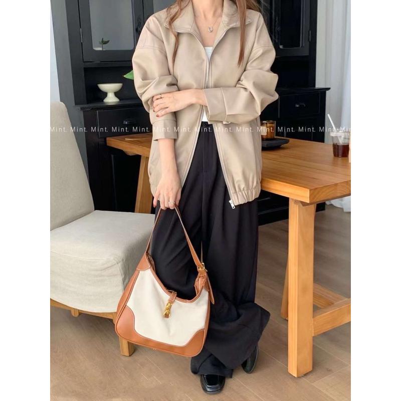 [Y.S ONI ]🖤男友風長版皮外套 有內襯-細節圖6