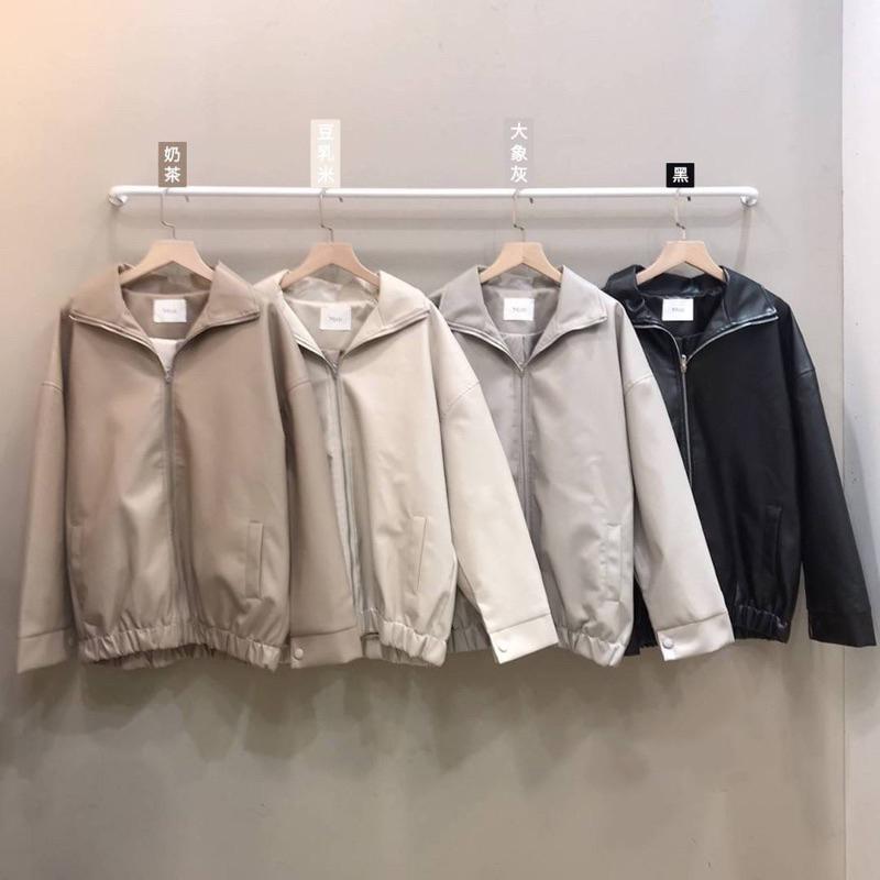 [Y.S ONI ]🖤男友風長版皮外套 有內襯-細節圖8