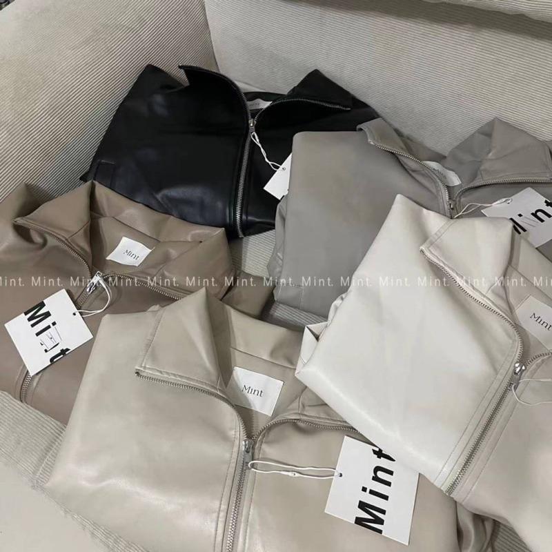 [Y.S ONI ]🖤男友風長版皮外套 有內襯-細節圖9