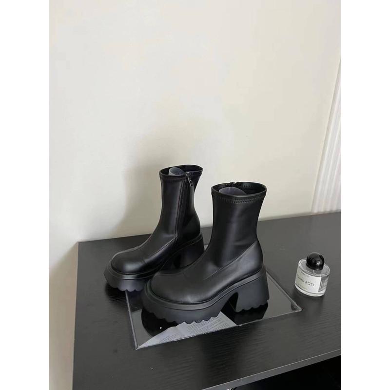 [Y.S ONI] 預購 🇰🇷正韓熱賣爆款8公分厚底短靴🔥-細節圖2