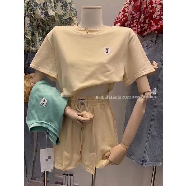 現貨❤️‍🔥短版上衣➕短褲set休閒套裝-細節圖3