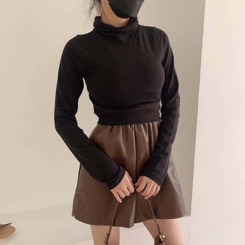 現貨🛒自訂款堆堆立領發熱衣-細節圖5