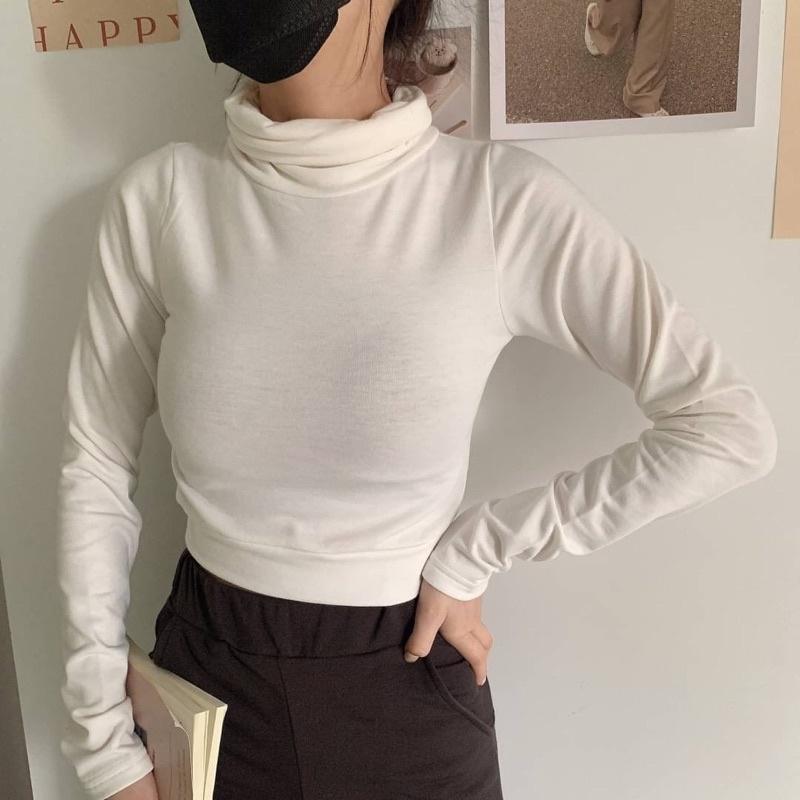 現貨🛒自訂款堆堆立領發熱衣-細節圖9