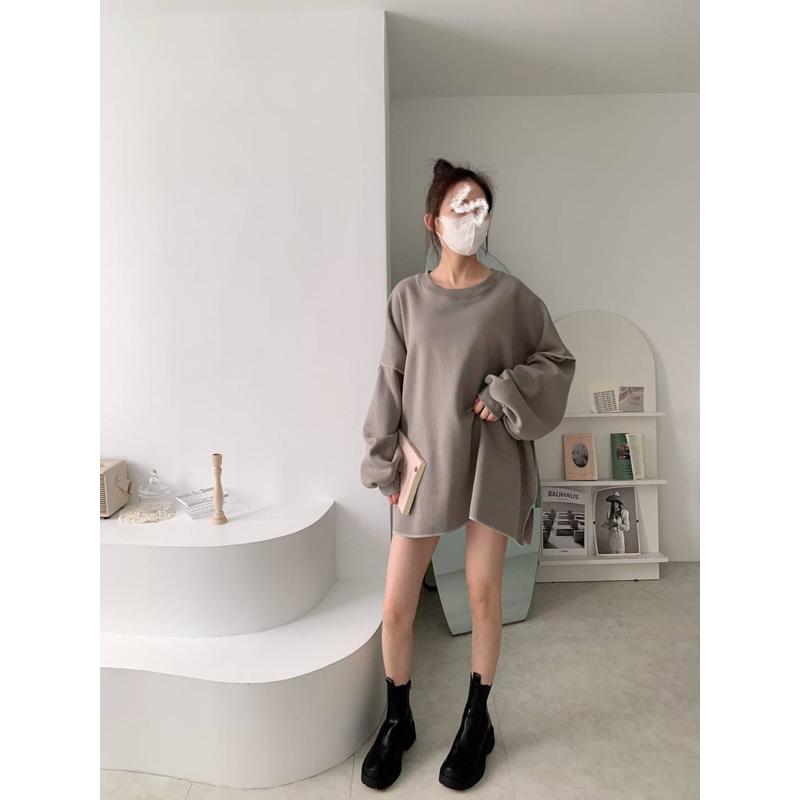 獨家自訂 ———反車線內刷毛寬T-細節圖8