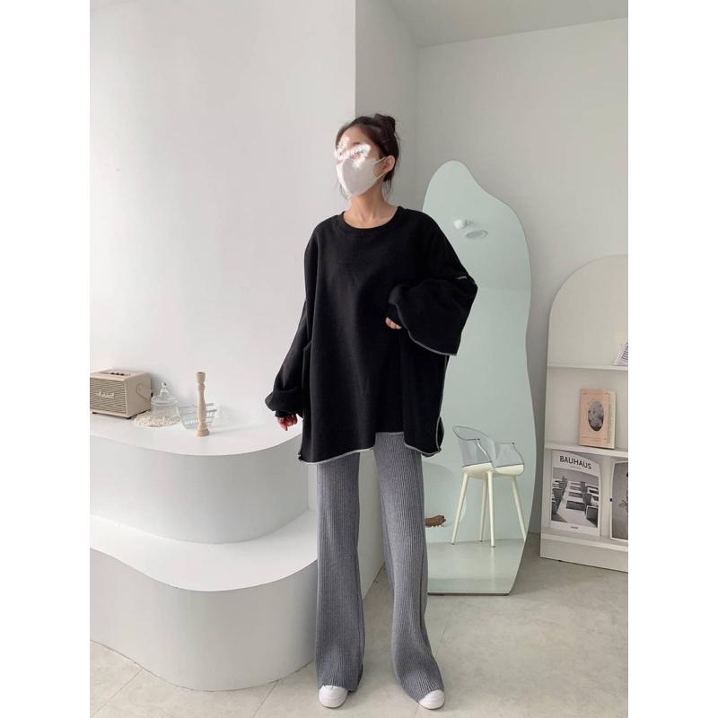 獨家自訂 ———反車線內刷毛寬T-細節圖9