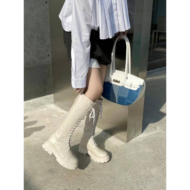 [Y.S ONI] 預購🇰🇷正韓長筒綁帶騎士靴-細節圖6