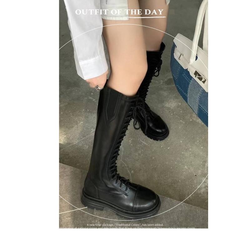 [Y.S ONI] 預購🇰🇷正韓長筒綁帶騎士靴-細節圖7