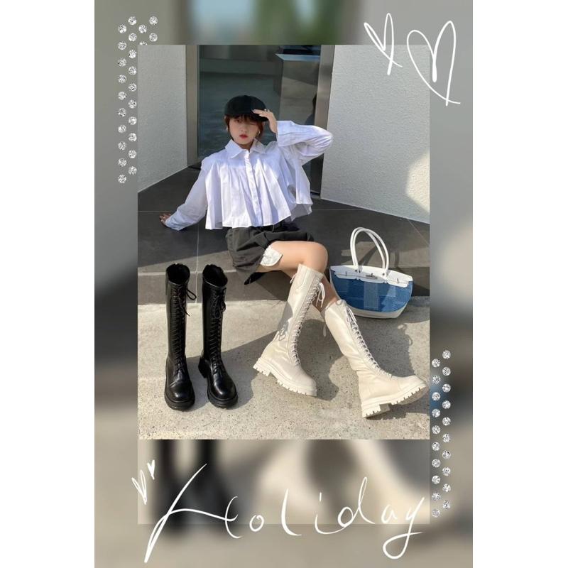 [Y.S ONI] 預購🇰🇷正韓長筒綁帶騎士靴-細節圖8