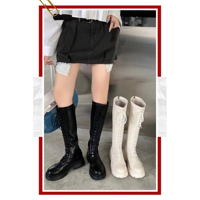 [Y.S ONI] 預購🇰🇷正韓長筒綁帶騎士靴-細節圖9