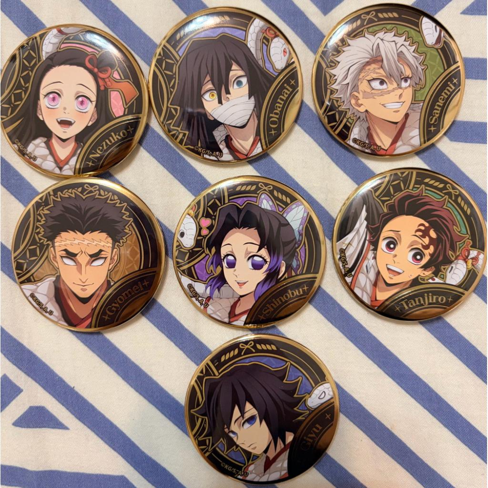 （正版）鬼滅之刃快閃店-生肖系列鬼滅之刃蛇年 巳年立牌徽章富岡義勇蛇年立牌一整盒7款直接帶回去-細節圖2