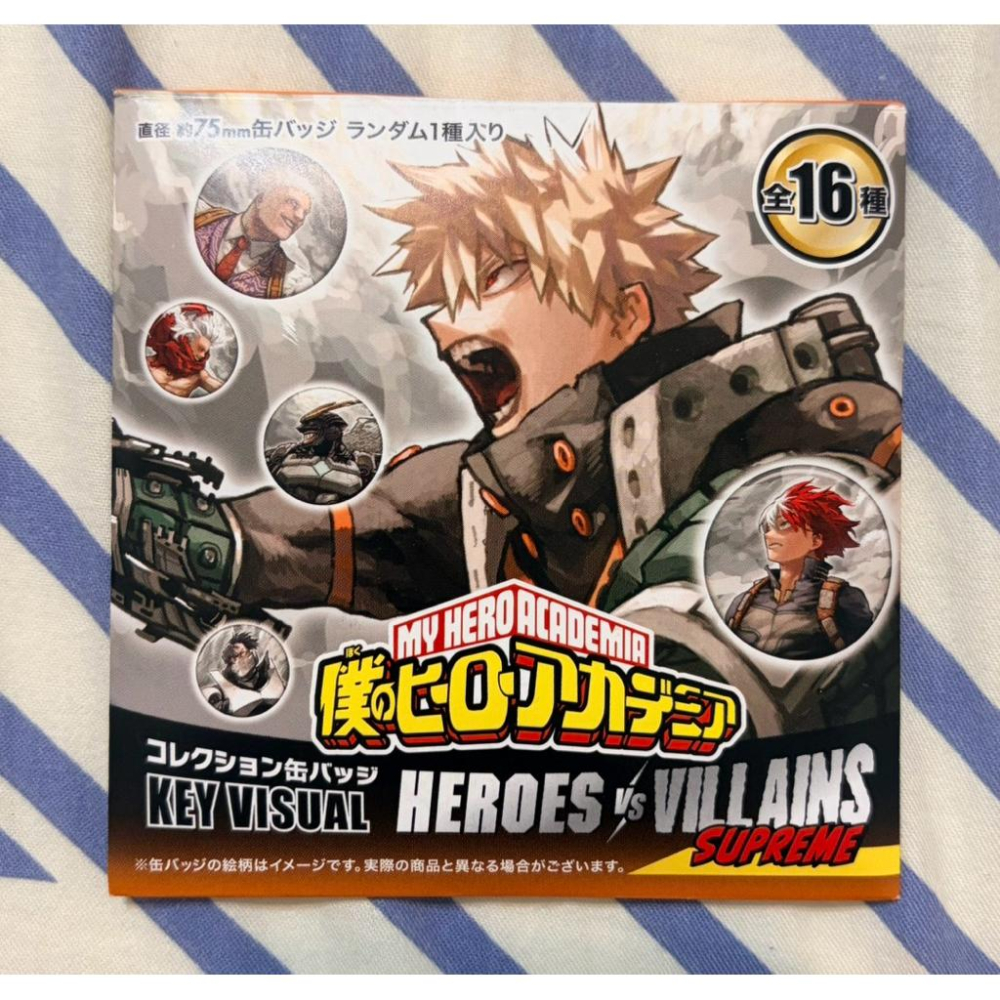 （現貨）我的英雄學院 原畫展 我英 75mm大徽章 盲抽有兩款 爆豪款 綠谷款  都是（日本正品）-細節圖2