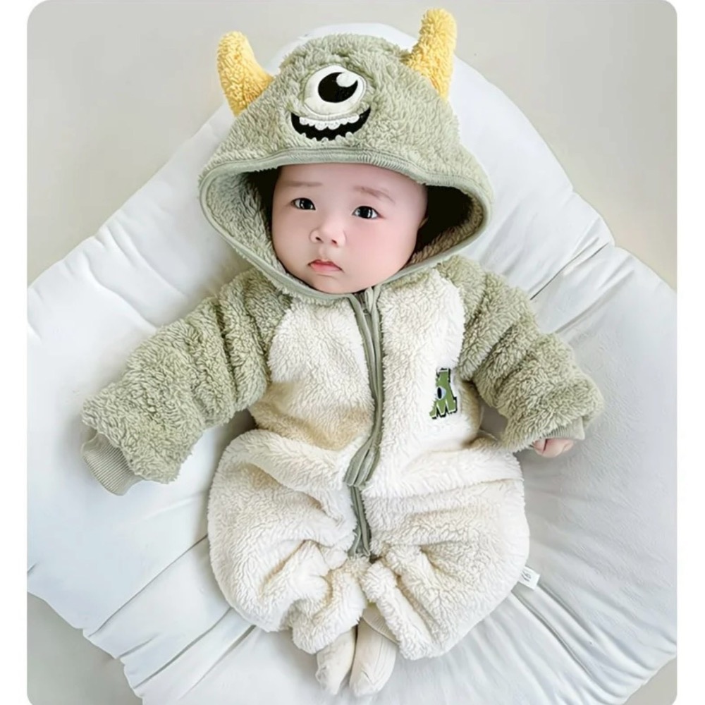 冬天造型寶寶連身哈衣-規格圖6