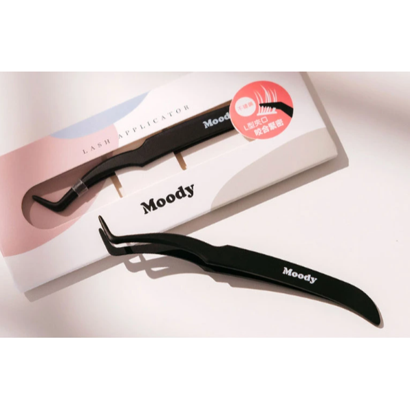 全新台灣現貨Moody L型假睫毛輔助夾 睫毛夾 上妝器具 化妝工具 L型夾子 鑷子 美妝工具 紀卜心品牌-細節圖2