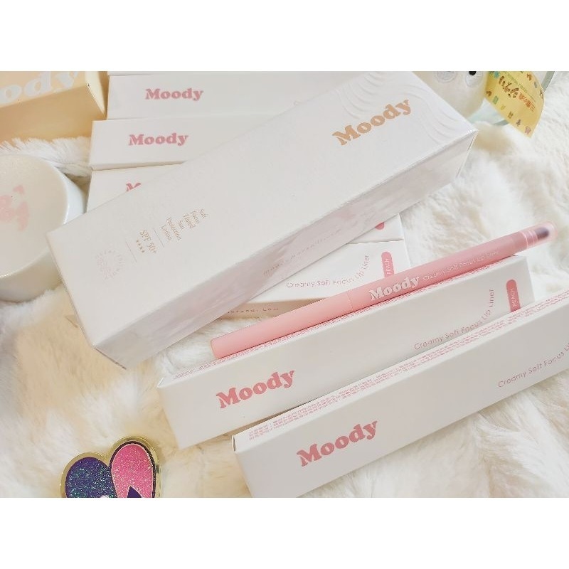 全新台灣現貨🩰Moody霧感慕斯唇線筆-日常彩妝 唇線筆 唇筆 口紅 紀卜心品牌 台灣製造 雙頭設計 豐盈美化美唇-細節圖7