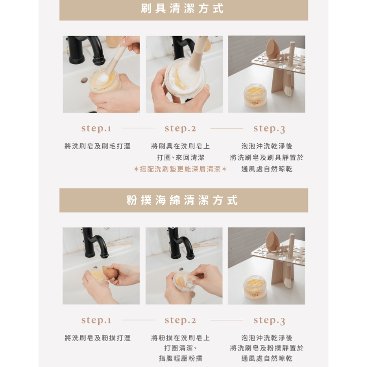 全新台灣現貨🍋一隻喵Cats Meöw聯名奶油家族 檸檬小子刷具粉撲清潔皂 化妝刷具清潔 清潔皂 洗刷皂 化妝用品-細節圖7