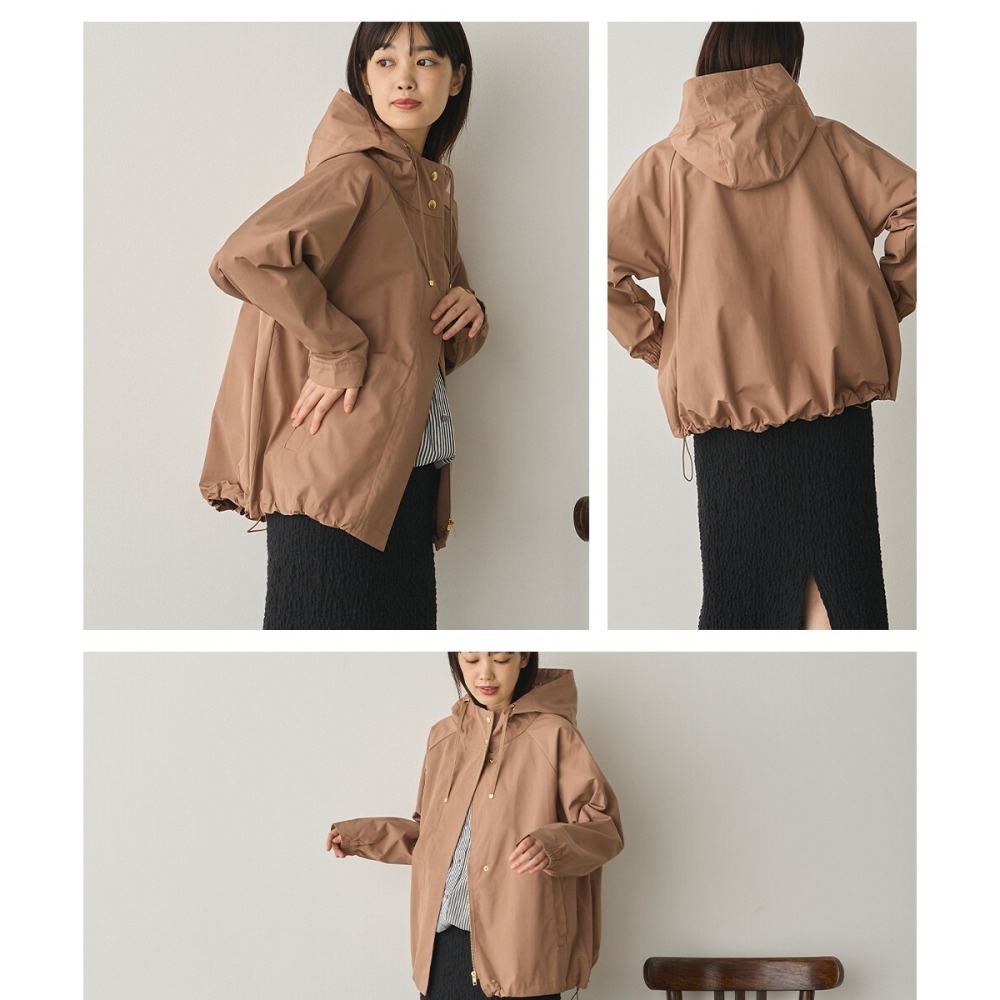 [現貨] 日本 Sans Souci 34＋防潑水連帽外套 防風外套 風衣 夾克-細節圖3