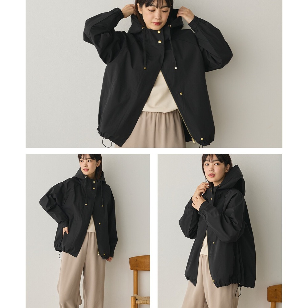 [現貨] 日本 Sans Souci 34＋防潑水連帽外套 防風外套 風衣 夾克-細節圖6