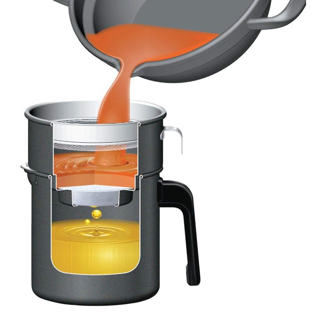 [現貨+預購] 日本製 高木金屬 活性碳濾油壺0.9L-細節圖3