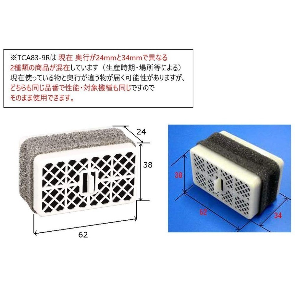 [現貨] TOTO免治馬桶脫臭觸媒 TCA83-9R TCA83-9S專用脫臭 脫臭觸媒-細節圖3