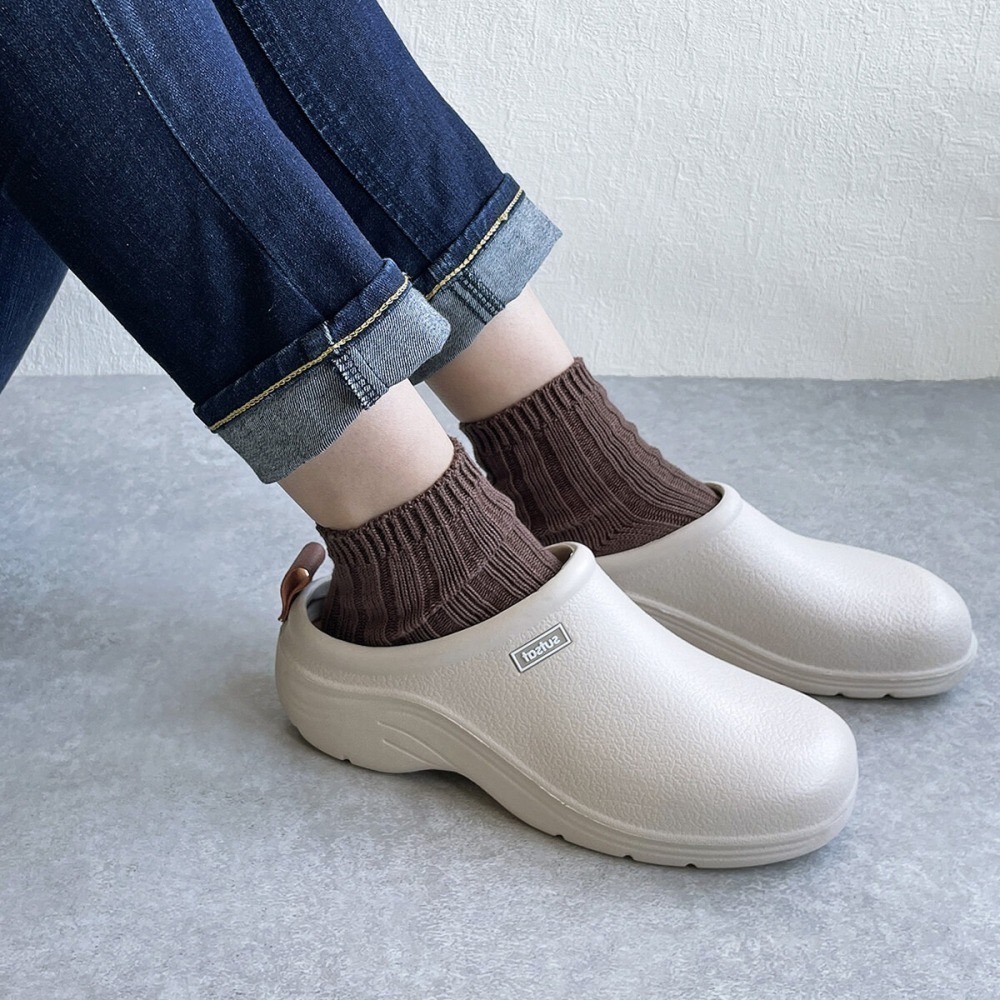 [現貨]日本  sutsat  jou jou lier 防水拖鞋 穆勒鞋 包頭鞋 23-24.5cm-細節圖3