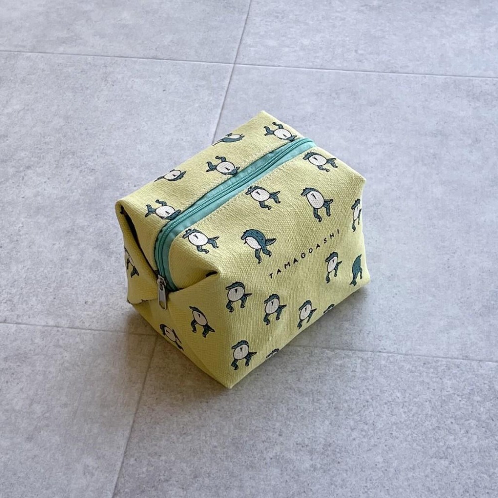 日本 GLORIA 蛋腿帆布袋 筆袋 船型袋 化妝包 筆袋 帆布包-細節圖3