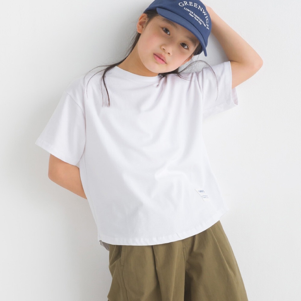 [現貨] 日本 omnes 兒童素色純棉T恤 男女通用110-130cm-規格圖9